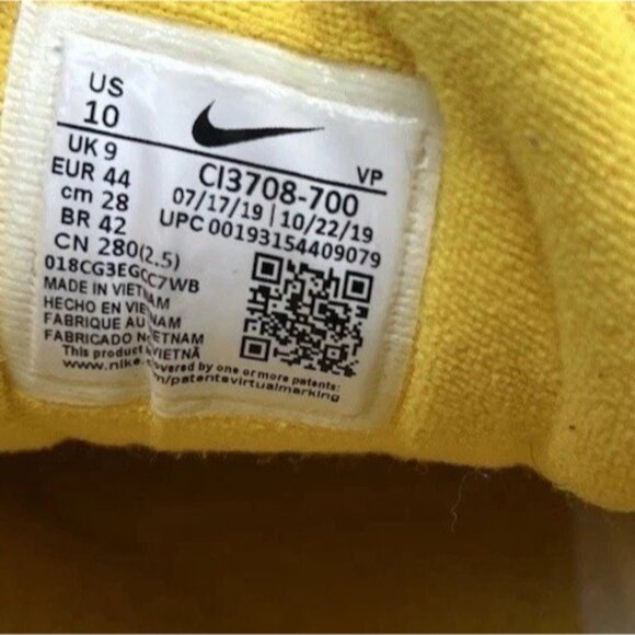 Vintage Nike Air Max 97 QS Olympic Rings Yellow Men’s Size 10 Shoes Sneakers - Picture 6 of 16